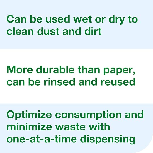 Tork Light Duty Cleaning Cloth Pop-Up Box White W24, With exelCLEAN Technology, 10 x 120 Cloths, 500176