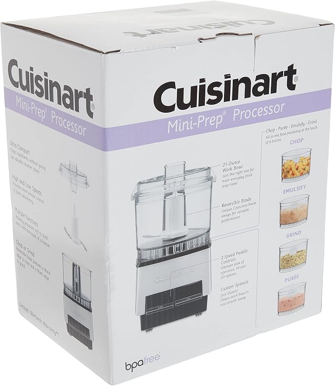 Cuisinart Mini PREP Food Processor Custom, 2.63 Cup, Silver