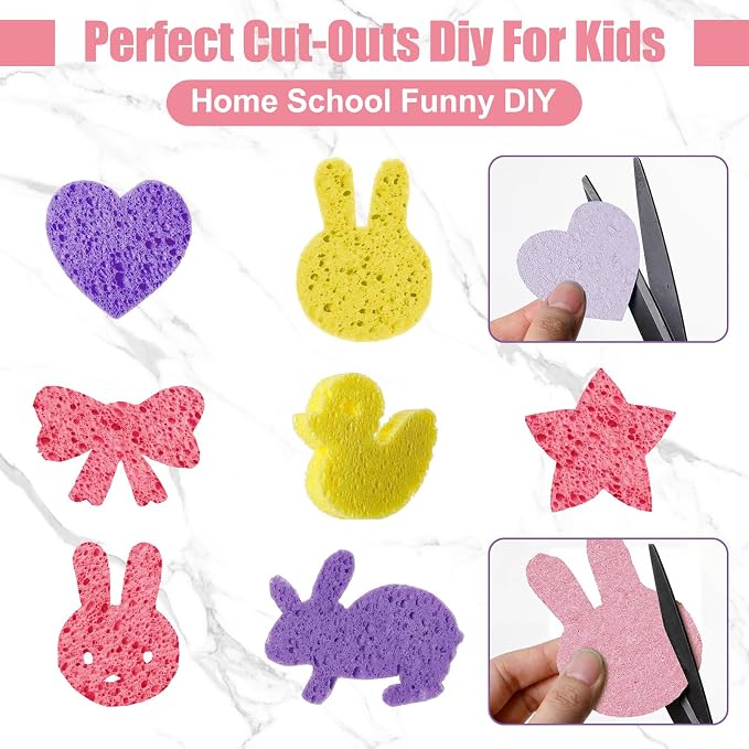 Zhengmy 90 Pieces Sponges Bulk Sponges Kitchen Compressed Sponge Natural Dish Sponge Compressed Wood Pulp Cleaning Without Scratching for Kitchen Bathroom, 3.9 x 2.4 x 0.12 Inch (Dark Color)