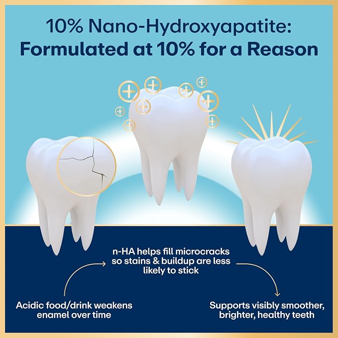 Lumineux 10% Nano Hydroxyapatite Whitening Toothpaste, 3.75 oz, 2 Pack | Fluoride free gentle formula, clinically supported NASA-developed nHA that remineralizes for strong enamel & bright teeth