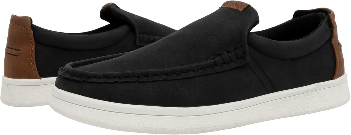 Nautica Men's Slip-On Loafers Casual Moc Toe Sneakers Boat Shoes Slipper for Men – Lightweight & Comfortable - Derwin