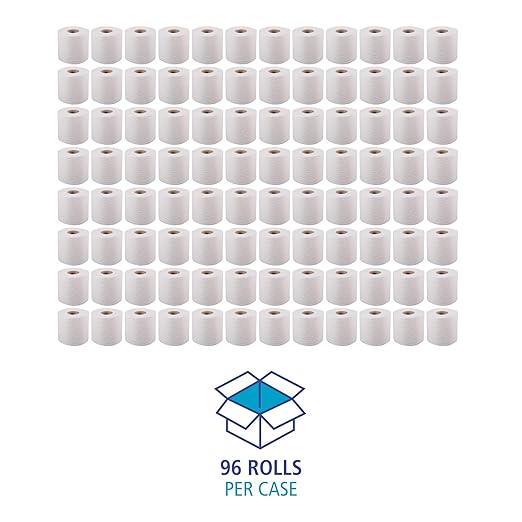 Boardwalk 6170 One-Ply Toilet Tissue Sheets, White, 1000 Sheets per Roll (Case of 96)
