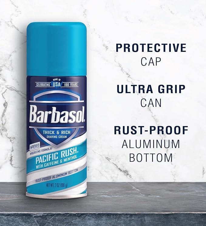 Barbasol Beard Buster Thick & Rich Shaving Cream Pacific Rush 7oz. (Pack of 12)