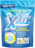 X-ALL Foaming Toilet Cleaner, Self-Activating Powder for Deep Cleaning, Fights Stains, Limescale and Mineral-Buildup