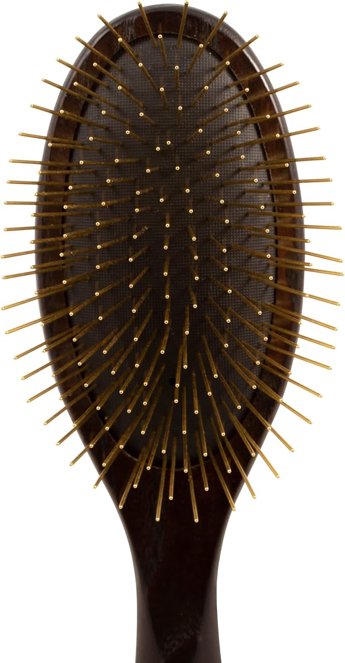 Chris Christensen 27 mm Oval Pin Dog Brush, Fusion Series, Groom Like a Professional, Brass Pins, 100% Static Free, Ground and Polished Tips