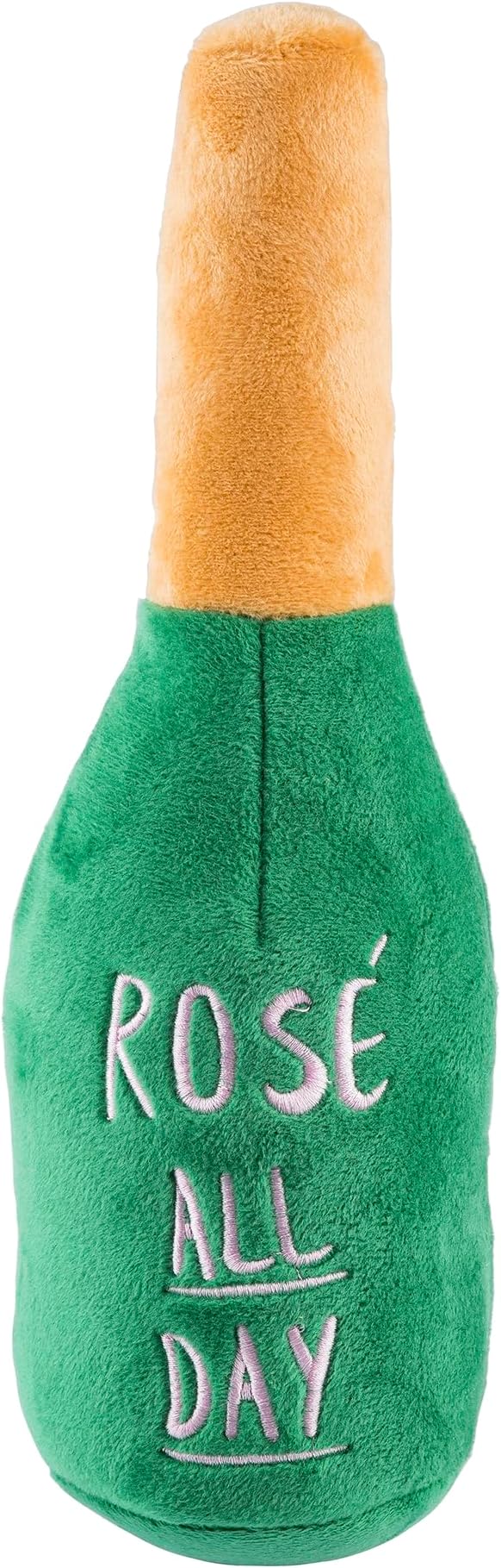 Haute Diggity Dog Woof Clicquot Rose', Plush Designer Dog Toys with Interactive Squeaker, Stimulating Pet Enrichment, Machine-Washable & Safe Materials for All Breeds, Size XL