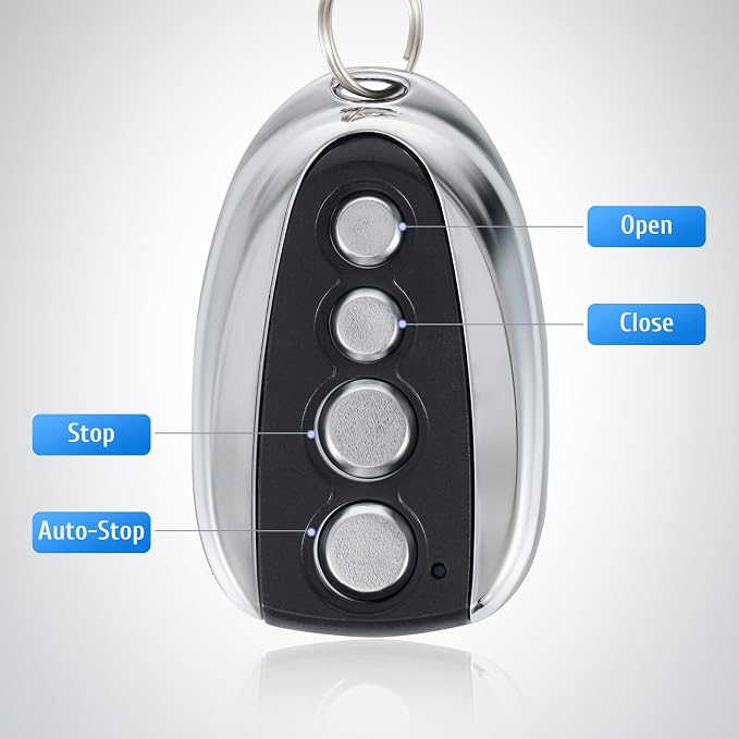 CO-Z Automatic Sliding Gate Opener Remote Control, Electric Rolling Driveway Gate Opener Closer Security Kit Remote (1x Backup Key)