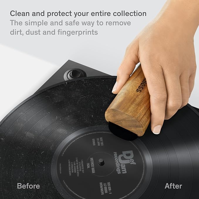 Boundless Audio Vinyl Record Cleaning Kit - 8-in-1 Vinyl Cleaner Kit Includes Carbon Fiber & Velvet Record Brushes, Stylus Brush, Cleaning Solution, Microfiber Cloths & Metal Case