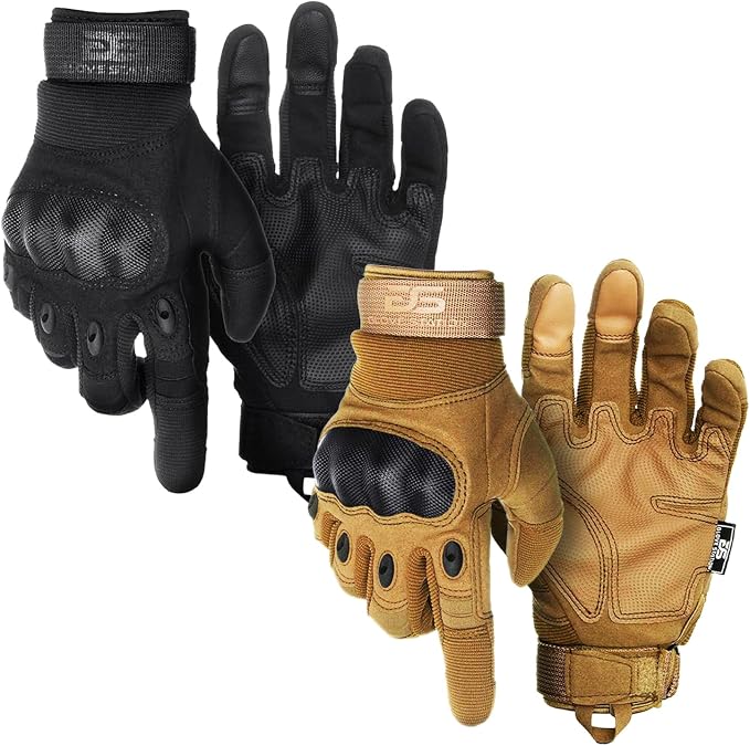 Glove Station Hard Knuckle Utility Gloves, Touchscreen, TACHK258, Black, 2XL