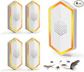 2026 Upgraded Ultrasonic Pest Repeller for Pest Control, 4-Mode Indoor Mouse Repellent Ultrasonic Plug in for Mice, Roaches, Spiders, Rodent Repellent, Ultrasonic Mouse Repellent, 4-Pack