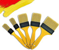 Not Chip Brush Set - 5pcs, 1, 1, 2, 2, 3 Inch, Chalk Paint & Wax Brushes, Disposable Trim & Varnish Brushes