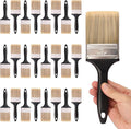 25 Pack 3 Inch Paint Brushes - A Professional Range of Wall Paint Brushes, Deck Paint Brush, and Chip Brushes - Perfect DIY Painting Tools for Your Home or Business KUKLIPJIM