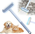 Pet Hair Remover for Furniture, Multifunctional Washable Lint Brush 4 in1 Cat and Dog Hair Removal Tool for Couch with 17inch Long Handle for Furniture, Couch, Carpet, Clothes and Laundry(1PC)