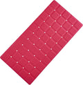 Webos Foldable Silicone Bathtub Mat: Jumbo Size Heavy Duty Safety Bath Mat for Tub Without Suction Cups Non Slip Bath & Shower Mat for Textured, Reglazed, Refinished Tub (Crimson Red, 35.8 x 17.7)
