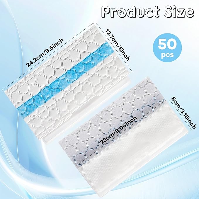 50 Pcs Disposable Mop Replacement Pads, Heavy Duty Cleaner Pad Refill Compatible with VM252 VM251 VM200 VM190 VC205 QM250 Models, Essential Household Vacuum Mops Replacement Accessories