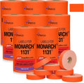 Pricing Labels for Monarch 1131 Fluorescent Red - 160,000 Labels w/ 64 Rolls Value Pack, 8 Sleeves - Made in USA