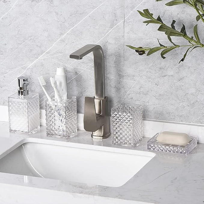 Bathroom Toiletries Set Diamond Hand Sanitizer Bottle Kit Toothbrush Cup Holder Supplies