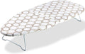 SheeChung Small Ironing Board 30"Lx12"W,Tabletop Iron Board with Mesh Metal | Foldable,Hook for Hanging,Heat Resistant Cover with Padding,Non-Slip Feet,Mini Ironing Board for Dorm Apartment Small Space