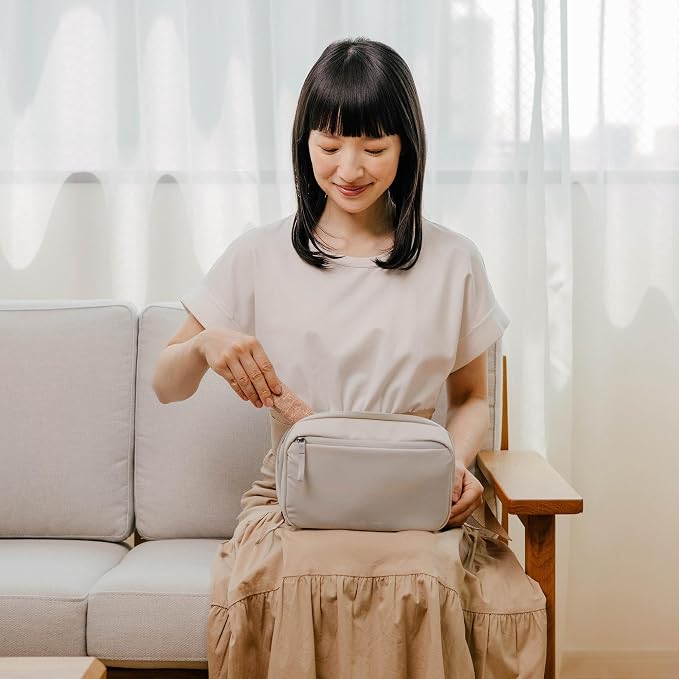 Orbitkey KonMari 2-in-1 Tech Acessory Pouch - Stone