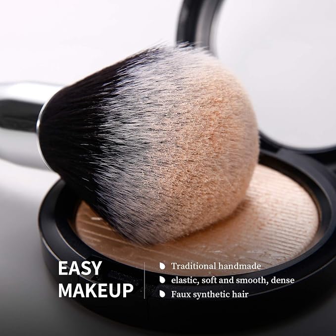 DUcare 32Pcs PRO Grade Makeup Brushes Set Premium Ultra-soft Synthetic Foundation Contour Powder Blush Concealer Eyeshadow Classic Black Professional Make up Brushes