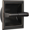 FORIOUS Recessed Toilet Paper Holder, Stainless Steel Durable Tissue Roll Holder Wall Mount for Bathroom Space Saving Design with Mounting Bracket, in Wall Toilet Paper Dispenser, Oil Rubbed Bronze