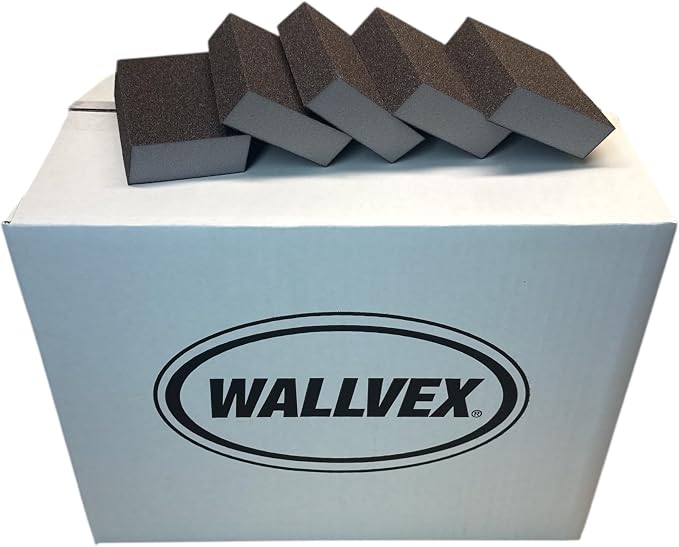 Black Cut Dual Angle Medium/Fine Sanding Sponge, 3 inch x 5 inch x 1 inch. 100 Count Box.