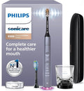 Philips Sonicare DiamondClean Smart 9300 Electric Toothbrush - Sonic Toothbrush with App, Pressure Sensor, 12 Brushing Settings, Replacement Reminder, Travel Case, Grey, Model HX9903/45