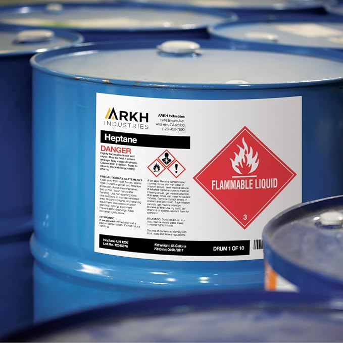 Avery UltraDuty GHS Chemical Labels for Laser Printers, Waterproof, UV Resistant, 8.5 x 11, 50 Pack (60501)
