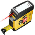 3-in-1 Digital Tape Measure with Laser, 165Ft Laser Tape Measure & 16Ft Digital Measuring Tape, 8 Metric and Imperial Units, Distance Area Volume 1/2 midpoint, Laser Measure Tool, Almighty Tools