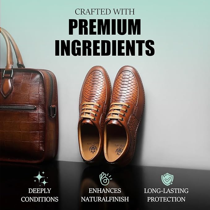 LUXGROVE® Leather & Furniture Repair Salve- Polisher, Leather Cleaner and Conditioner for Furniture - UV Protectants Help Prevent Cracking or Fading, for Car Seat, Couch, Shoe, Purse, Boot - 8oz