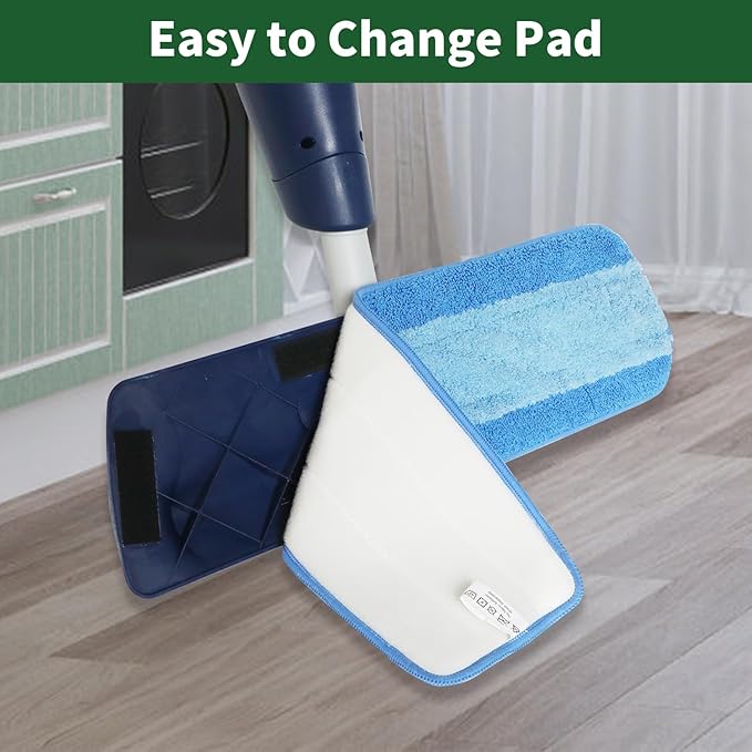 20 Pack Microfiber Cleaning Pads, Reusable Microfiber Mop Pads for 18 Inch Mop, Hardwood & Hard Surface Floors Replacement Cleaning Mop Pads, Machine Washes