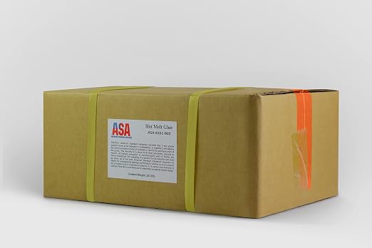 ASA Hot Melt Glue Sticks 5/8" x 2" TC-Size, for 3M Polygun TC-Q | For use with 3M Polygun TC-Q Gen II. High-strength, fast-setting. For packaging & woodworking. 25 lb, 1,417 sticks.