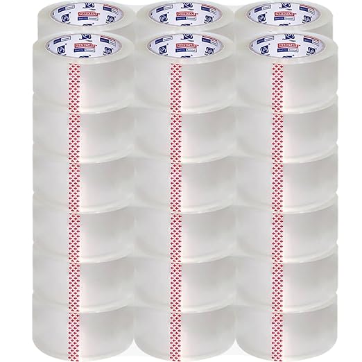 P PERFECTAPE Heavy Duty Packing Tape 36 Rolls, Clear, 2.7 mil, 1.88" x 60Y | Total 2160Y, Ultra Strong, Refill for Packaging and Shipping
