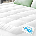 Niagara Sleep Solution Ultra Soft Queen RV Size Mattress Topper - Rayon Derived from Bamboo Pillow Top Mattress Pad for Back Pain Relief - Naturally Cooling for Hot Sleepers, White