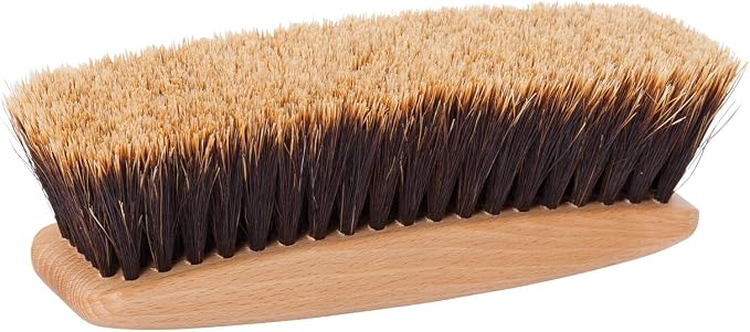 Redecker Horse Hair Luxury Shoe Shine Brush, 6-1/4-Inches, Split