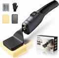 Electric Grill Brush - Bristle Free Grill Brush for Outdoor Grill, Cordless BBQ Grill Cleaner with 3 Heads, Rechargeable 240 Mins Runtime Barbecue Grill Cleaning Brush (Gray)