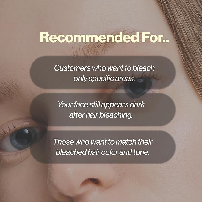 ENTROPY Eyebrow Bleach Kit – At-Home Eyebrow Lightener with Ammonia-Free Formula, Includes Powder Packs, Cream & Applicator Brush | Up to 6 Uses | Fast Brow Lightening