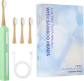 Sonic Electric Toothbrush with Bamboo Heads, Light Green | Bamboo Electric Toothbrush, Soft Castor Oil Bristles, Smart Timer, 40000 VPM, 5 Modes, IPX7 Waterproof, 45-Day Battery Life