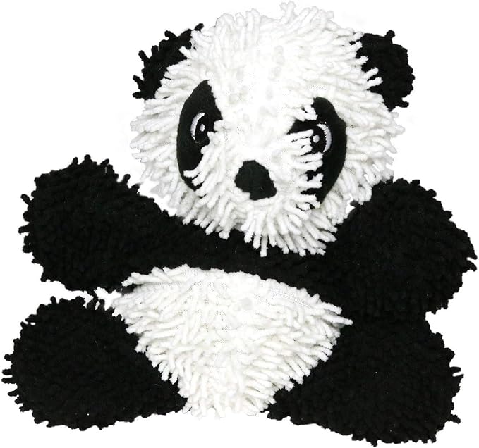 MIGHTY® 2 Pack Microfiber Medium Panda Dog Toys | Ultra Durable Plush Toy with Multiple Layers & Reinforced Seams , Washable and Floats , Mighty® Construction