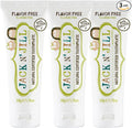 Jack N Jill Natural Toothpaste, Flavor Free, 1.76 oz (Pack of 3) | Fluoride Free Kids & Toddlers Toothpaste, Gently Cleans Teeth, 40% Xylitol, BPA Free, No Artificial Dyes