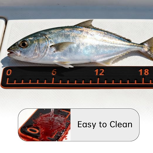HZshark EVA Foam Fish Measuring Board, Fish Ruler with 3M Self-Adhesive Backing,48" Fishing Tape Measure for Boats Sailboats Yachts Kayaks