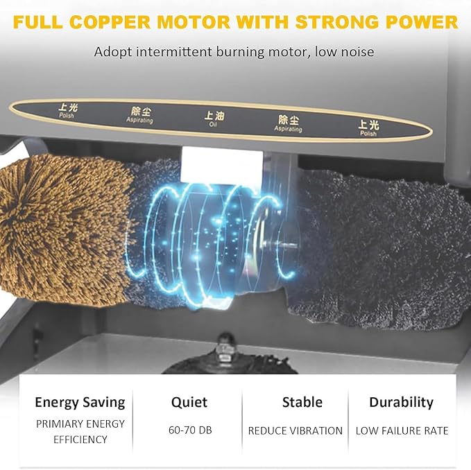 Automatic Shoe Polisher, Automatic Induction Shoe Polishing Machine, Stainless Steel Electric Shoe Shine Machine with Sole Cleaning Function, Multifunctional Shoe Cleaner for Yellow