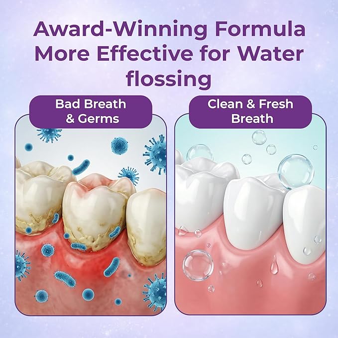 ioRinse Concentrated Irrigant with Active Molecular Iodine, Alcohol-Free Dental Irrigant, for use with Waterpik Water Flossers, and All Other Oral Irrigation Devices