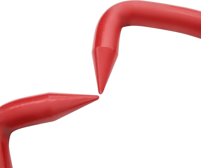Skidding Tongs – 17-inch Log Grabber with Swivel Hook to Connect with Chain – Logging Tools for Forestry, Timber, and Firewood by Earth Worth (Red)