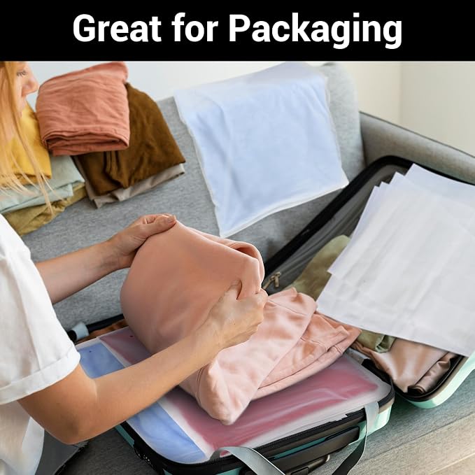 Clothing Bags, 100 Count 16x20 inch Extra Large Frosted Zipper Plastic Bags for Clothes, Sweater Dress, Jeans, Jacket, T Shirt Packaging Shipping, 3 Mil, with Vent Holes