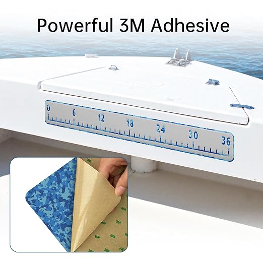 HZshark EVA Foam Fish Measuring Board, Fish Ruler with 3M Self-Adhesive Backing, 36" Fishing Tape Measure for Boats Sailboats Yachts Kayaks
