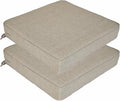 JMGBird Outdoor Chair Cushions Set of 2, Water Resistant Seat Cushions 19 x 19 Inch with Ties, Outdoor Cushions for Patio Furniture