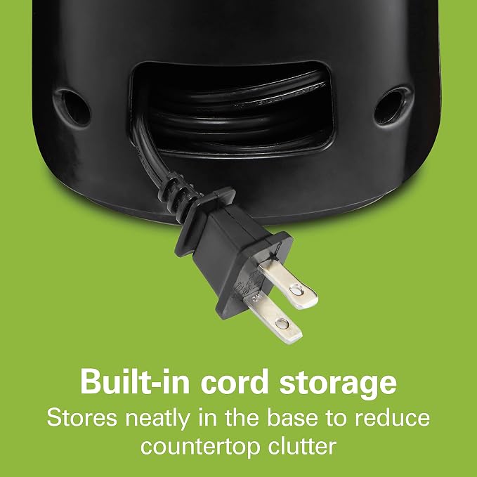 Hamilton Beach Smooth Touch Electric Can Opener With Easy Push Down Lever | Opens All Standard, Extra-Tall & Pop-Top Cans | Includes Bottle Opening Accessory | Built-In Knife Sharpener | Black | 76608