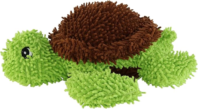 MIGHTY® 2 Pack Microfiber Medium Turtle Dog Toys | Ultra Durable Plush Toy with Multiple Layers & Reinforced Seams , Washable and Floats , Mighty® Construction