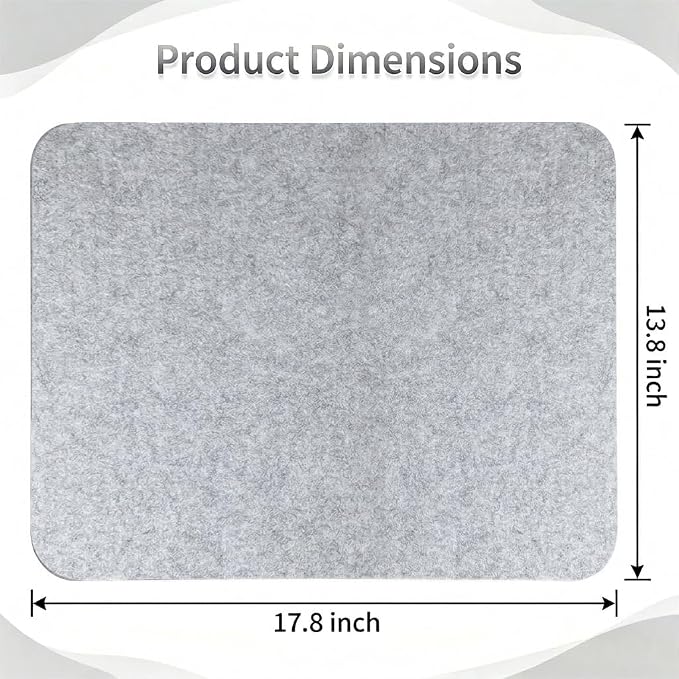 17.8"x 13.8" Wool Pressing Mat | 0.5 Inch Thick Ironing Board for Quilter, Sewing, Quilting Supplies